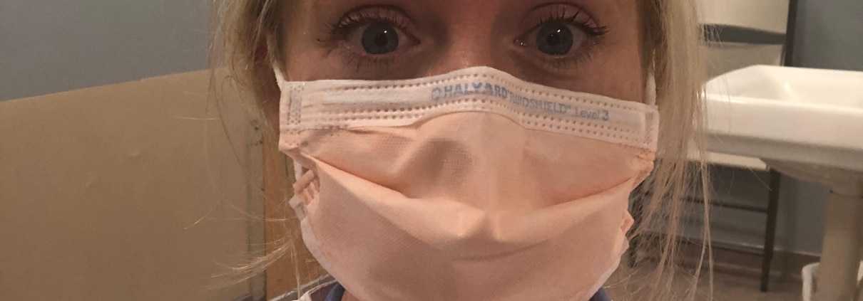 Megan Ryan in scrubs