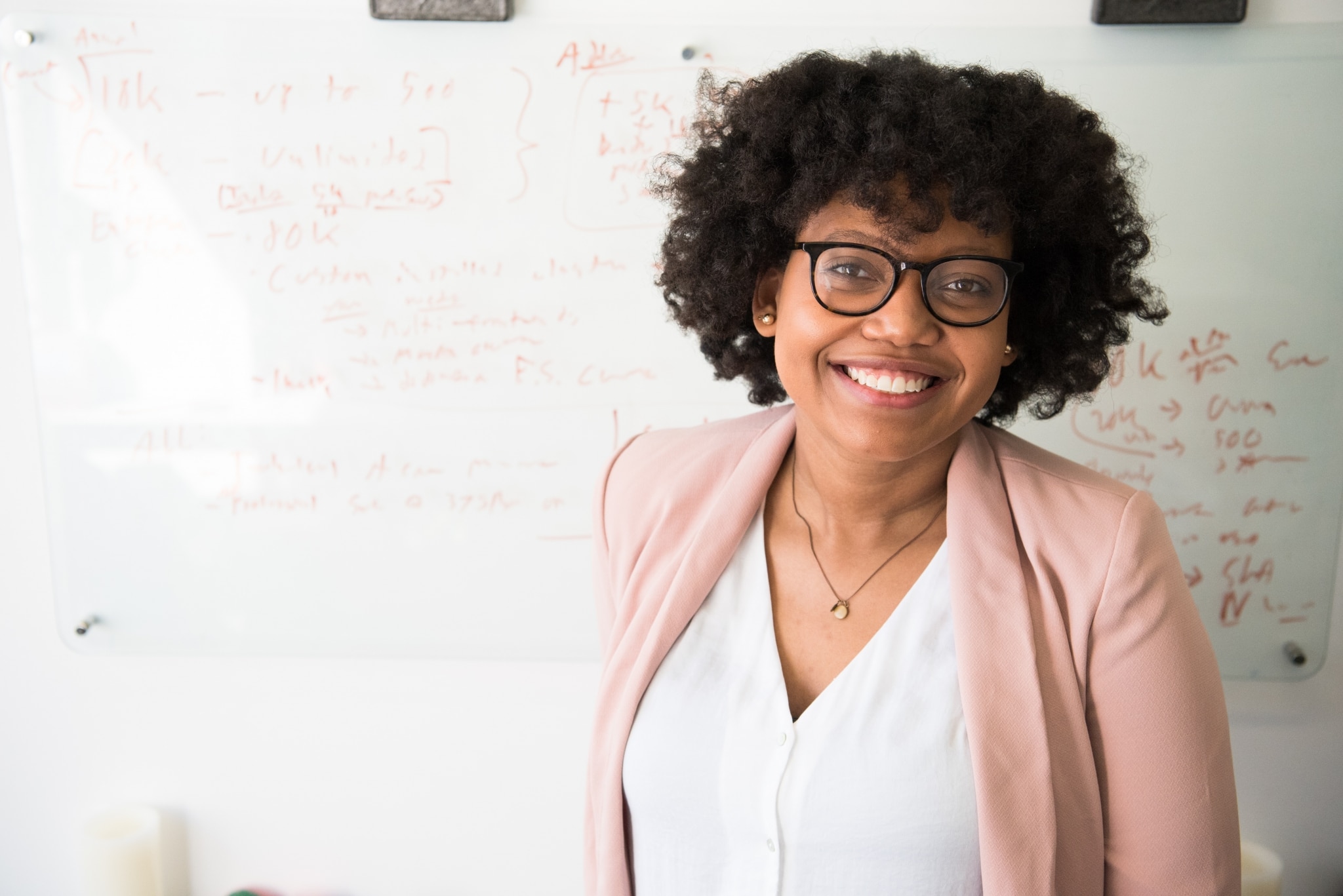 Smiling African American woman