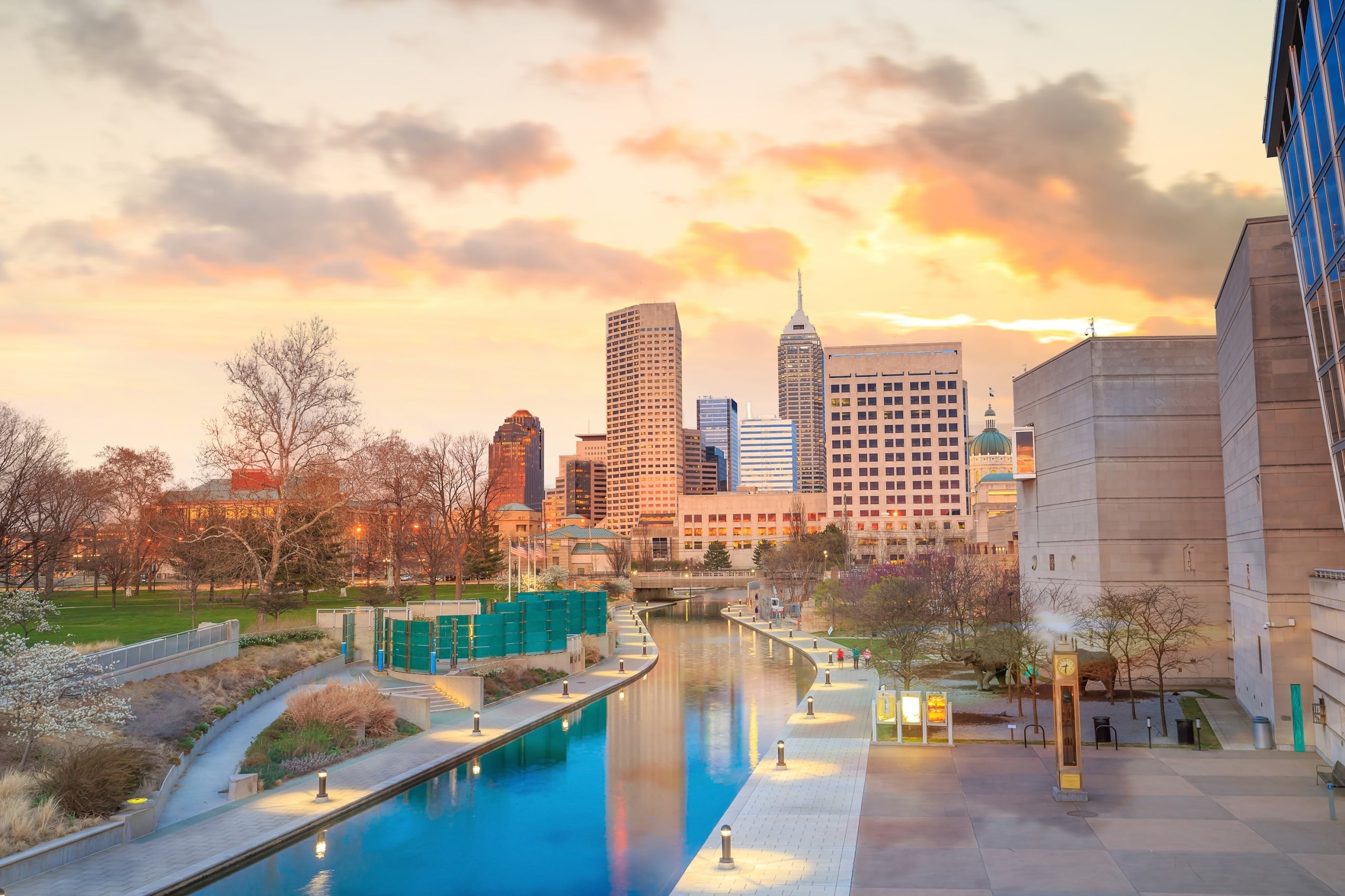 Aerial view of Indianapolis