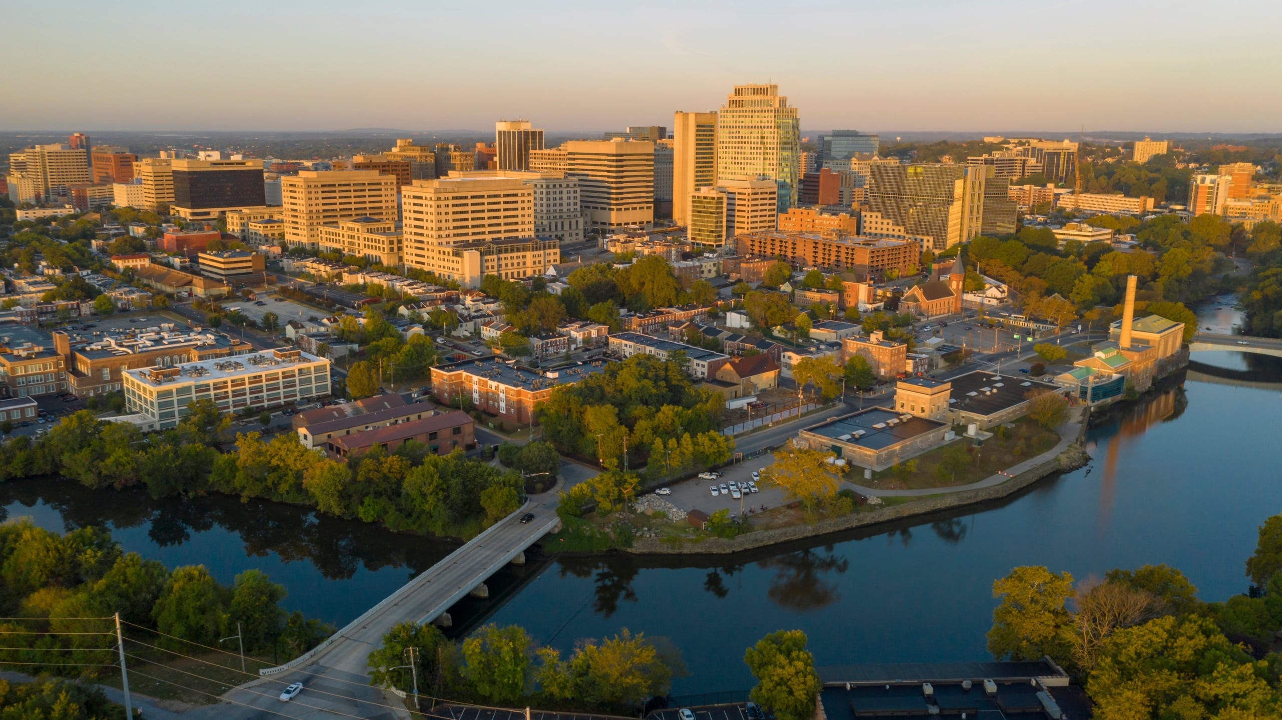 Aerial view of Wilmington