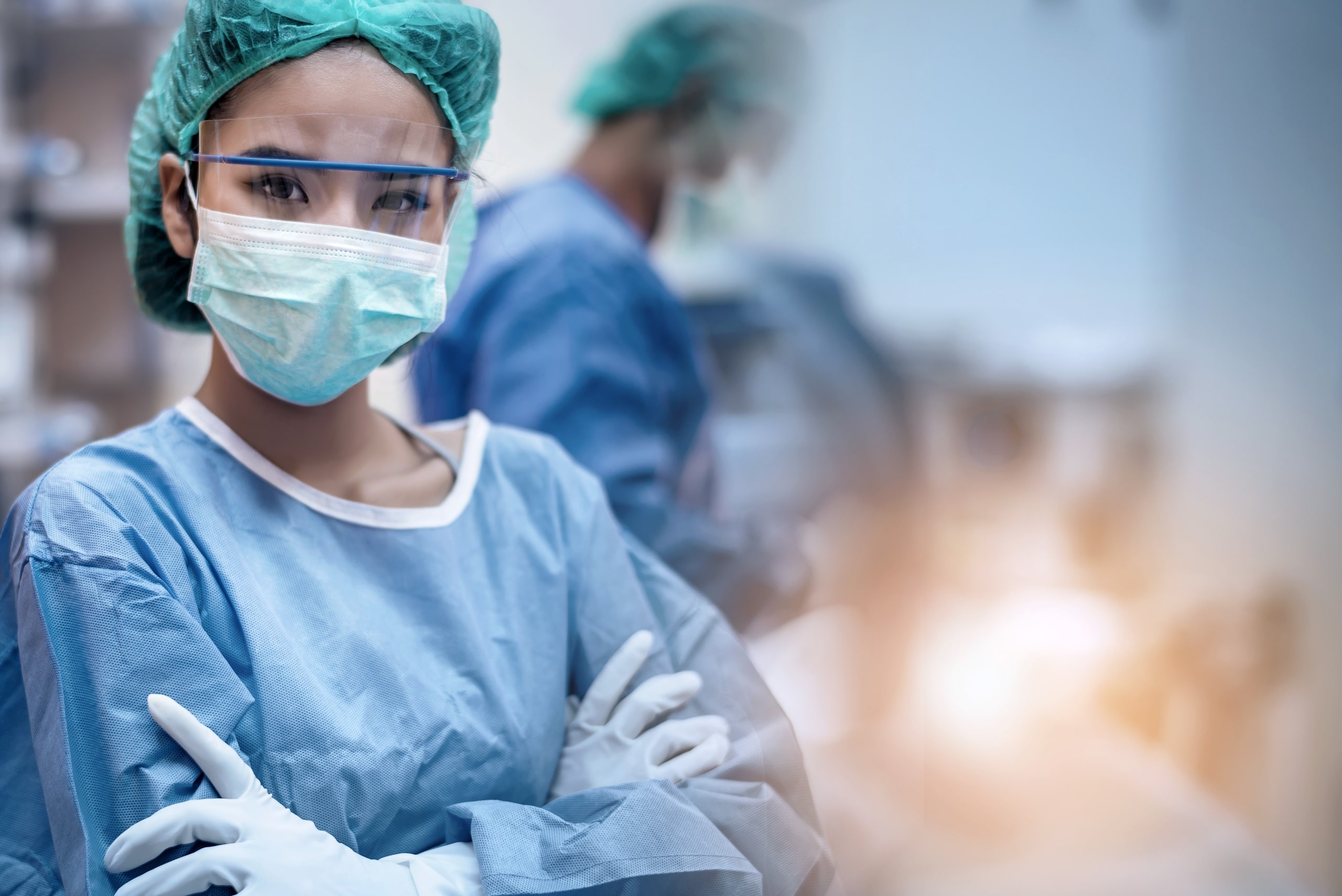 Close up of surgical nurse